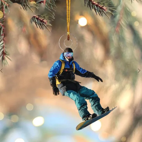 Miniatura 29 de Nazenti Adorno de Navidad personalizado para árbol de pareja, adornos de fotos, bonito diseño