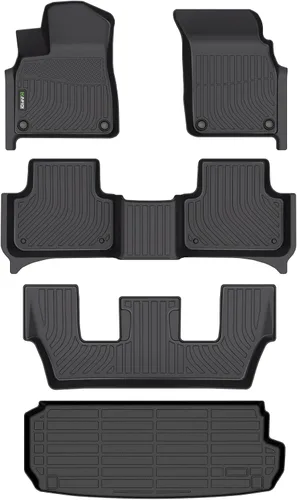 Miniatura 31 de HAFIDI® - Tapetes para auto con almacenamiento debajo del asiento, para todo clima, antideslizantes, de elastómero termoplástico, para la primera