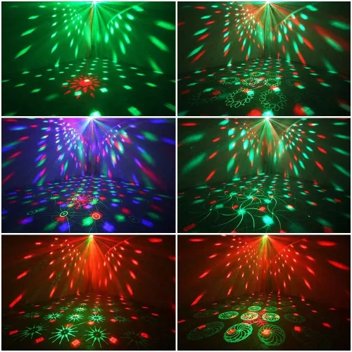 Miniatura 4 de Luz de escenario de discoteca para fiesta, luces estroboscópicas activadas por sonido, luces LED RGB intermitentes con control remoto para fiestas