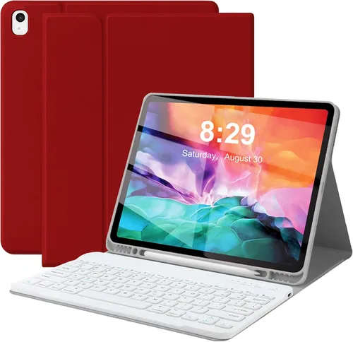 Miniatura 9 de Funda con teclado para iPad Pro de 12.9 pulgadas (Modelo antiguo) 2015 1ª / 2017 2ª generación - Teclado inalámbrico Bluetooth recargable Azul oscuro