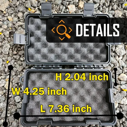 Miniatura 2 de Llavero magnético grande de 7.3 x 4.2 pulgadas para debajo de los camiones, soporte para llaves de automóvil, caja magnética resistente para llaves