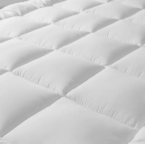 Miniatura 2 de Royal Bedding Cubrecolchón de felpa, viscosa derivada de bambú, relleno de 2 pulgadas de grosor, hipoalergénico, con bandas de anclaje alternativas