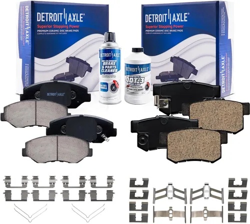 Miniatura 75 de Detroit Axle - Pinza de disco del lado del acompañante + pastillas de freno de cerámica de repuesto para Lexus HS250H Toyota RAV4 Prius V Scion xB
