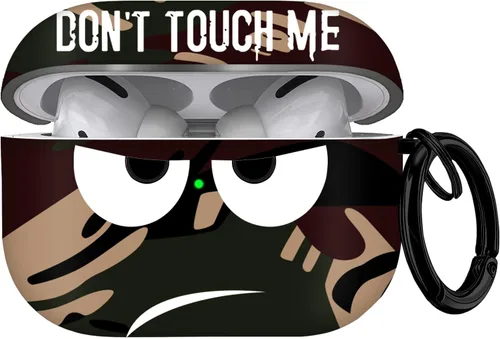 Miniatura 14 de Funda para Airpods Pro de 2ª generación 2022, Don't Touch Me para Airpods Pro 2 con llavero, funda suave y bonita a prueba de golpes para mujeres