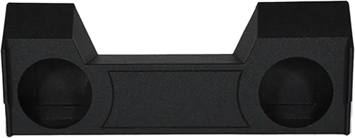 QPower - Carcasa de subwoofer doble de 12 pulgadas para debajo del asiento, subcaja QBomb compatible con Dodge Ram Crew Cab y Quad Cab 2019-2026