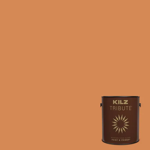 Miniatura 50 de KILZ TRIBUTE Pintura e imprimación en uno, para interiores, semibrillante, Almost Sage, 1 galón