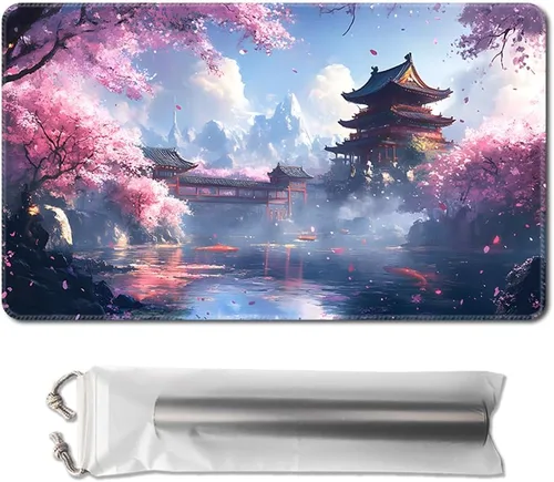Miniatura 13 de MTG - Tapete de juego de 24 x 14 pulgadas, bolsas de almacenamiento con parte trasera antideslizante, ideal para entusiastas