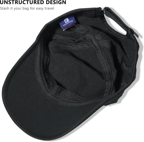 Miniatura 4 de GADIEMKENSD Sombrero de correr de rendimiento, tela elástica con malla ventilada para entrenamientos al aire libre