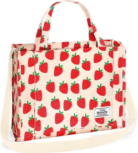 Miniatura 18 de Corduroy Tote Bag for Women Small Satchel Bag Mini Tote Bag Aesthetic Crossbody Handbag - School Work Travel Shopping