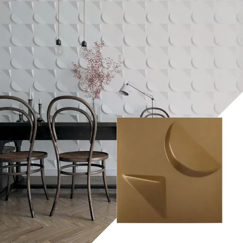 Miniatura 21 de Ekena Millwork WP12X12APWH 11 7/8 pulgadas de ancho x 11 7/8 pulgadas de alto Apollo EnduraWall Decorativo 3D Panel de pared cubre 0.98 pies