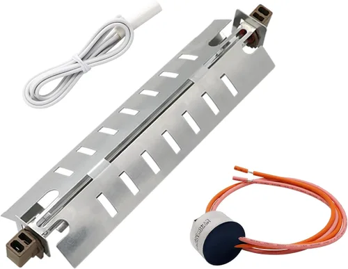 AMI PARTS WR51X10055 Kit de calentador de descongelación para refrigerador, sensor de temperatura WR55X10025, termostato de límite alto WR50X10068