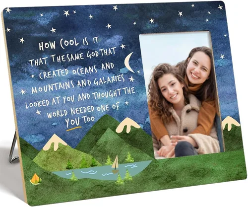 Miniatura 9 de OTINGQD Marcos de fotos inspiradores, regalo motivacional para niñas, amigas, hermanas, regalos de aliento para mujeres, marco de fotos Be Amazing