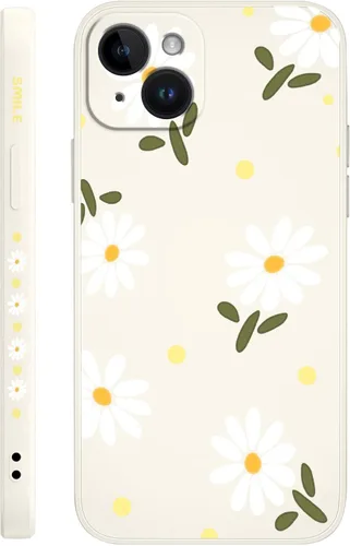 Miniatura 27 de LEECG Funda para iPhone 14 con Patrón de Flores de Mariposa de Astronauta, Forro de Microfibra Suave Anti-Rayones en el Interior, Cubierta