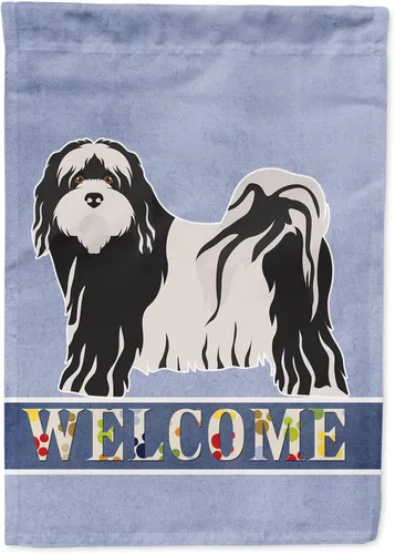 Miniatura 100 de Caroline's Treasures CK3647CHF - Bandera de bienvenida con diseño de bulldog francés, manga grande, para porche, para colgar en la pared, poliéster
