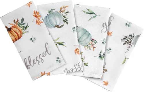 Miniatura 10 de Avanti Linens - Manteles individuales, decoración del hogar inspirada en otoño, juego de 4 (colección Grateful Patch)