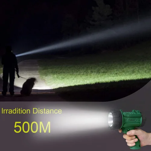 Miniatura 5 de YIERBLUE Linterna de foco recargable, 2000,000 focos LED de alto lúmenes con funcionamiento ultra largo, IP67 luces de punto impermeables con lente