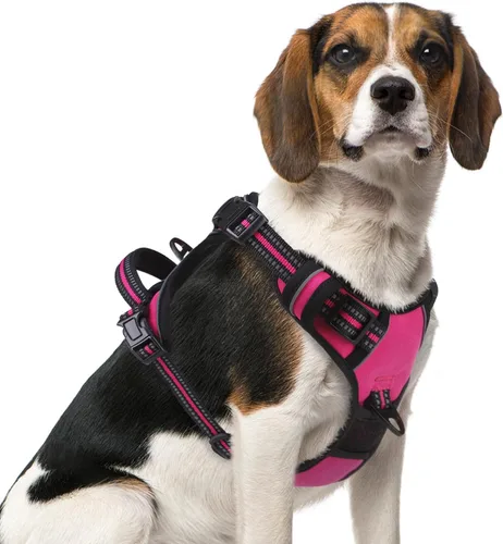 Miniatura 40 de PUPTECK Arnés para perro sin tirones para perros grandes, arnés para perro ajustable reflectante con mango de fácil control, arnés para mascotas