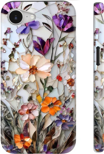 Miniatura 99 de LUHOURI Funda para iPhone 12 Mini, compatible con carga inalámbrica, doble capa, interior de silicona suave + carcasa exterior dura, bonito diseño