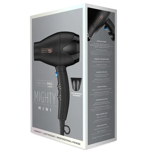 Miniatura 7 de INFINITIPRO by Conair - Secador de pelo de viaje, potente mini compacto, ligero, profesional con motor de CA (paquete de 4)
