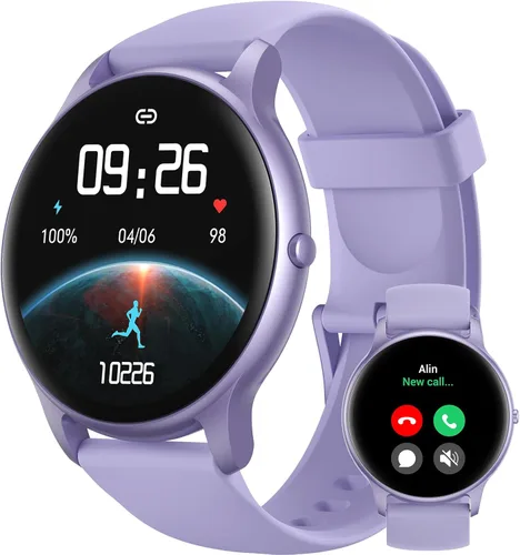 Miniatura 10 de Reloj inteligente Parsonver para hombres y mujeres (responder/hacer llamadas), pantalla HD, rastreador de fitness IP68 resistente al agua con más