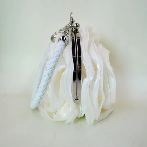 Miniatura 3 de Mily Bolso de noche de satén para mujer con forma de flor