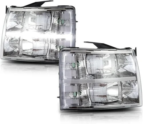 Miniatura 25 de G-PLUS Conjunto de faros, compatible con Chevy Silverado 2007 2008 2009 2010 2011 2012 2013 2014 Chevy Silverado parachoques faro, lente