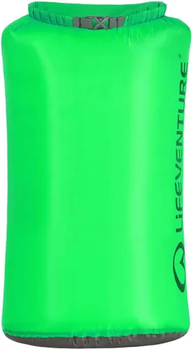Lifeventure Bolsa seca ultraligera, tela antidesgarros siliconada con costuras totalmente selladas, saco seco ligero impermeable para kayak, Verde