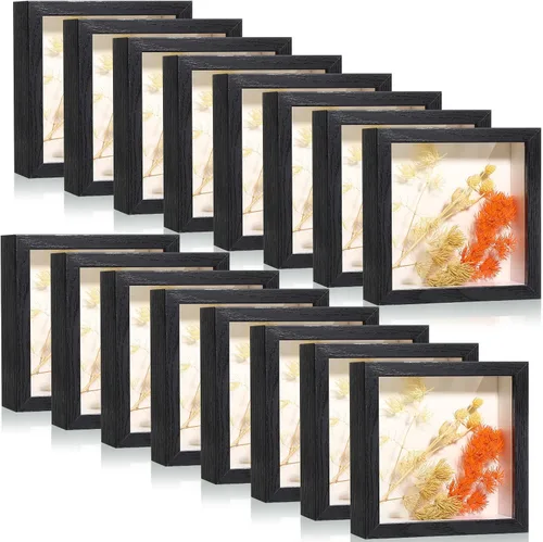 Ripeng Paquete de 16 marcos de sombra para ramo de boda, manualidades de profesores, fotos, boletos, San Valentín, Pascua, medalla, regalo de pared