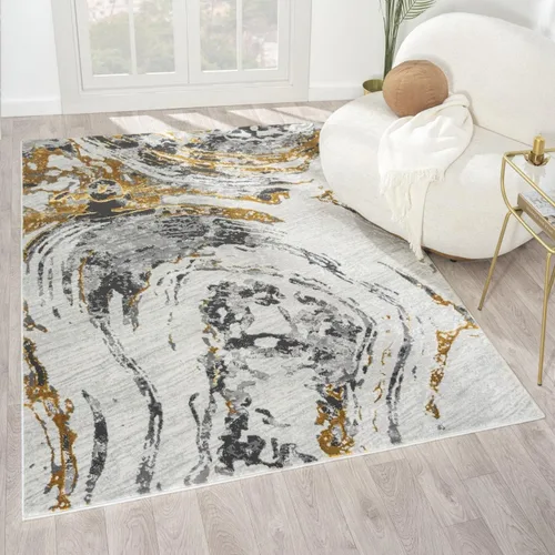 Miniatura 12 de LUXE WEAVERS Alfombra de área azul 2x3 con remolino de mármol