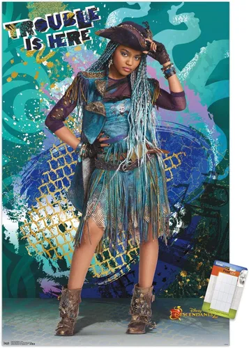 Miniatura 7 de Trends International Disney Descendants 2 - Póster de pared de Uma, 22.375 x 34 pulgadas, paquete de póster y clip