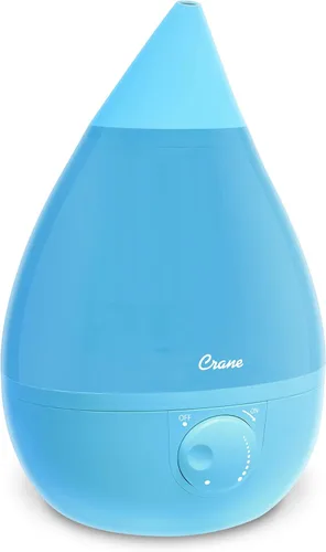 Crane - Humidificador ultrasónico de vapor frío para dormitorio, cuarto del bebé, habitación de niños, plantas u oficina, tanque grande de 1 galón,