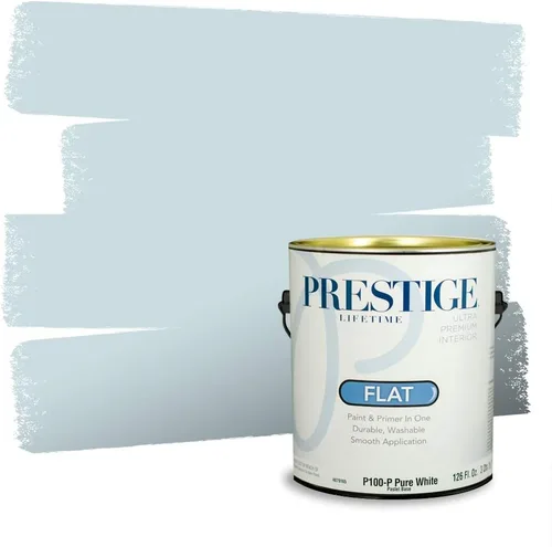 Miniatura 900 de Pintura Exterior + imprimación PRESTIGE, todo-en-uno, 1 galón, acabado mate, color comparable al Valspar* Royal Gray* VS151-Gris real