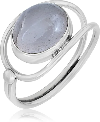 Anillo de plata de ley 925 para mujer, anillo de piedras preciosas naturales, anillo de aniversario de plata de ley, juego de bisel