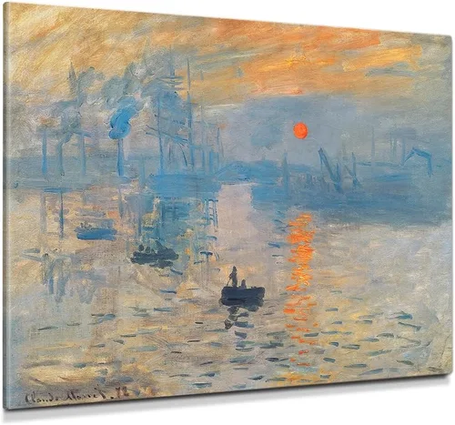 Miniatura 35 de Pinturas clásicas mundiales de Claude Monet Impresión giclée sobre lienzo alargado, pieza de galería para colgar y decorar el hogar, The CliffWalk
