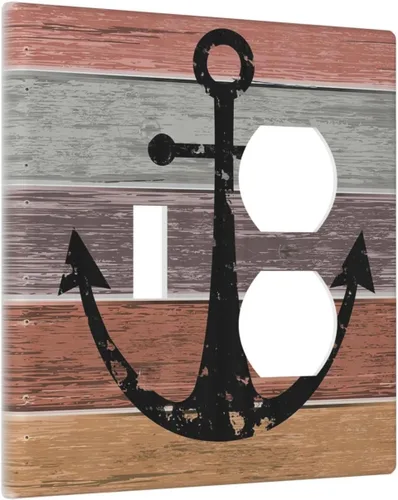 Miniatura 36 de Cubiertas decorativas para placa de interruptor, bandera estadounidense, receptáculo de 1 banda, placa de pared dúplex, cubierta de interruptor