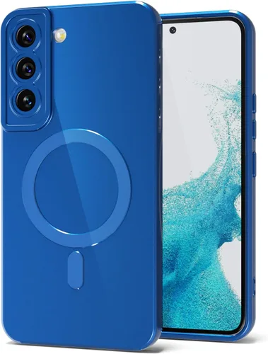 Miniatura 111 de Svanove para Samsung Galaxy S22 Funda de teléfono de silicona magnética, compatible con Magsafe, linda para mujeres, brillante color brillante, gel