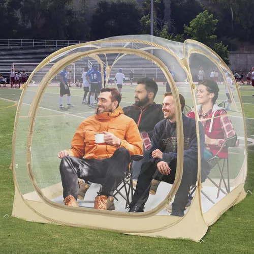EighteenTek® - Cápsula deportiva con suelo adjunto, visión clara de 360°, protección UV UPF 50+, refugio instantáneo impermeable para todo tipo de