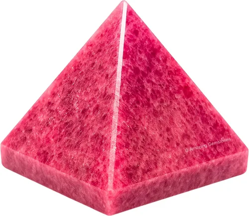 Miniatura 92 de Piedras Curativas de Cristal de Pirámide de Cuarzo Claro de Amazing Gemstone - Figura de Gran Pirámide de 2" de Piedra Natural para Meditación