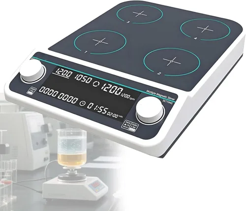 Miniatura 7 de 6P,Magnetic Stirrer with LED Display, Heated Magnetic Stirring Plate Laboratory Stirrer, Suitable for Research and School Laboratories