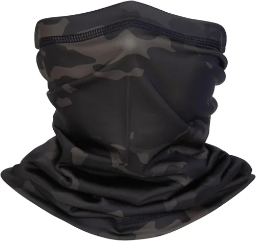Miniatura 7 de Polaina de cuello de camuflaje, bufanda de esquí para hombres y mujeres, protección UV, resistente al viento, para pesca, caza, ciclismo