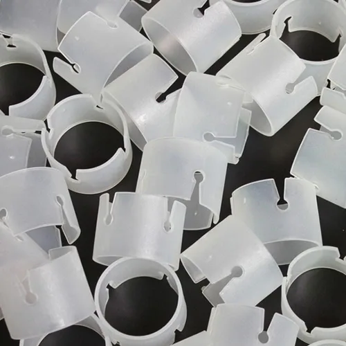 Miniatura 2 de AKOAK Conector de hebilla de anillo de arco de globos de plástico blanco 50 – Arco de globos de bricolaje para decoración de cumpleaños – 50