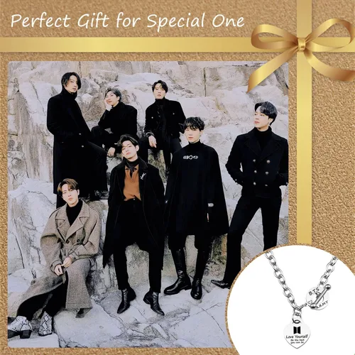 Miniatura 3 de ARETIS Kpop Bangtan - Collar de regalo para niños Be the best J-HOPE JIMIN JIN JK RM SUGA V Collar Bangtan Boys Lover Jewelry Regalo para niños fans