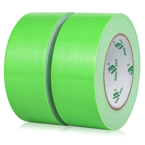 Miniatura 14 de BOMEI PACK Cinta de conducto amarilla de 4 pulgadas de ancho, cinta adhesiva industrial resistente al agua de color 9.0 mil x 4 pulgadas x 55 m