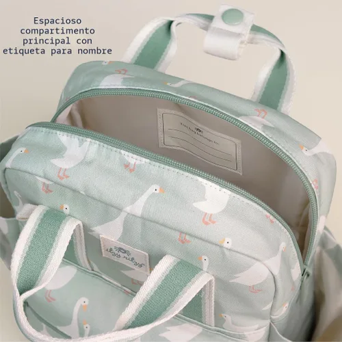 Miniatura 5 de Itzy Ritzy Mochila para niños pequeños – Bolsa de guardería – Cuenta con correas ajustables para el hombro, 2 bolsillos laterales e interior Ganso