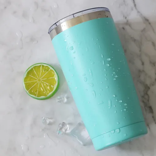 Miniatura 5 de Vaso de viaje de 20 oz, aislado al vacío, con tapa, de acero inoxidable, doble pared, taza a granel para el hogar, la oficina, al aire libre, apto