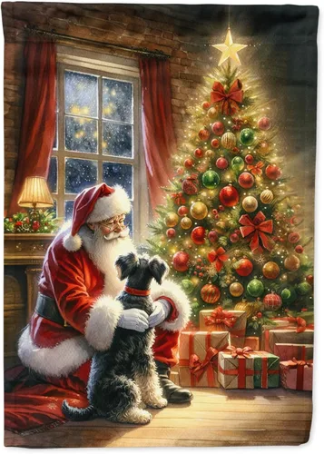 Miniatura 93 de Caroline's Treasures DAC4159CHF - Bandera de casa de Husky siberiano y Papá Noel para porche, grande, para colgar en la pared, poliéster