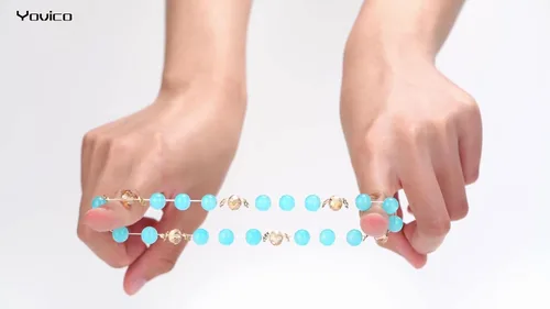 Miniatura 4 de Yovico 6 juegos de pulseras elásticas apilables bohemias, para mujer, con cuentas ajustables, multicolor, para regalo, Sin gemas.