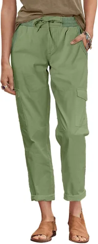 Dokotoo Pantalones cargo para mujer, cintura alta, casual, 4 bolsillos, pantalones de senderismo al aire libre, S-XL
