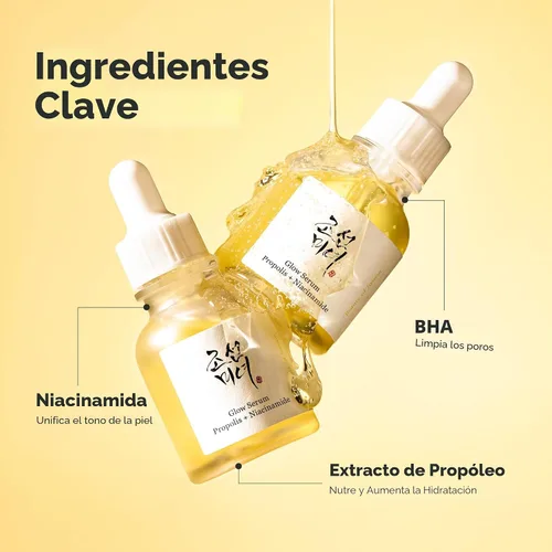 Miniatura 6 de Beauty of Joseon Suero Brillo Propolis y Niacinamida Hidratante Facial Suavizante para Tono de Piel Desigual Cuidado de la Piel Coreana 30ml 1 fl.oz