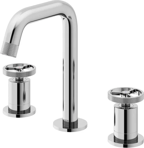 Miniatura 22 de VIGO Cass - Grifo de baño de un solo orificio de 8 pulgadas de alto en níquel cepillado VG01046BN